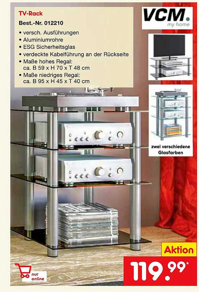 Tv-rack Vcm Angebot bei Netto Marken-Discount - 1Prospekte.de