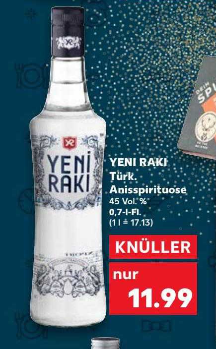 Yeni Raki Türk, Anisspirituose Angebot bei Kaufland