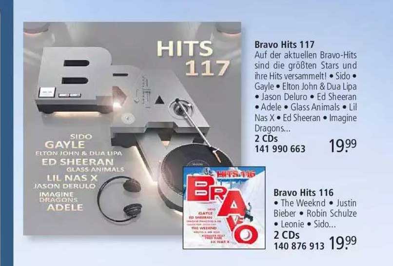Bravo Hits 117 2 Cds Bravo Hits 116 2 Cds Angebot bei Weltbild ...