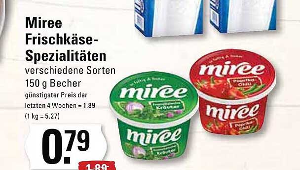 Miree Frischkäsespezialitäten Angebot bei EDEKA 1Prospekte.de