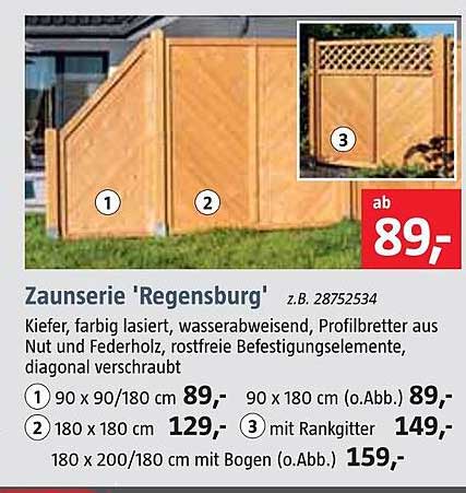 Bauhaus Zaunserie „regensburg“