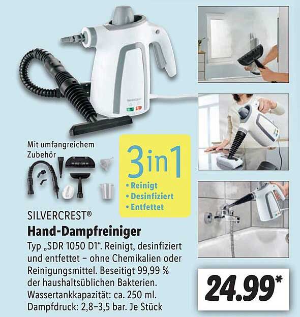 Silvercrest Handdampfreiniger Angebot bei Lidl 1Prospekte.de