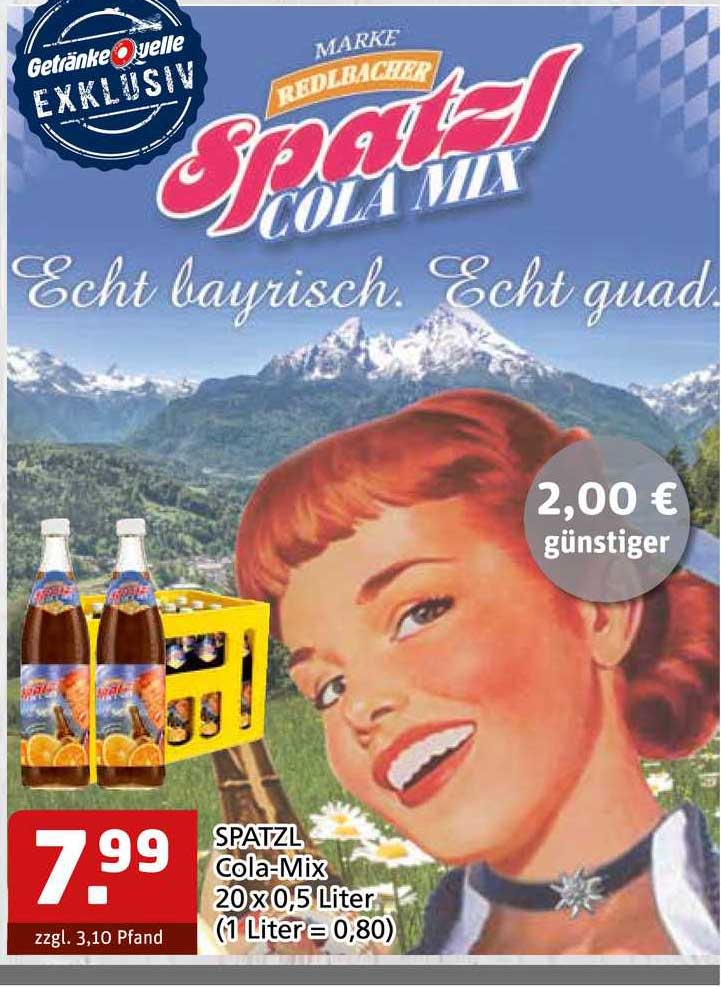 Getränke Quelle Spatzl Cola-mix