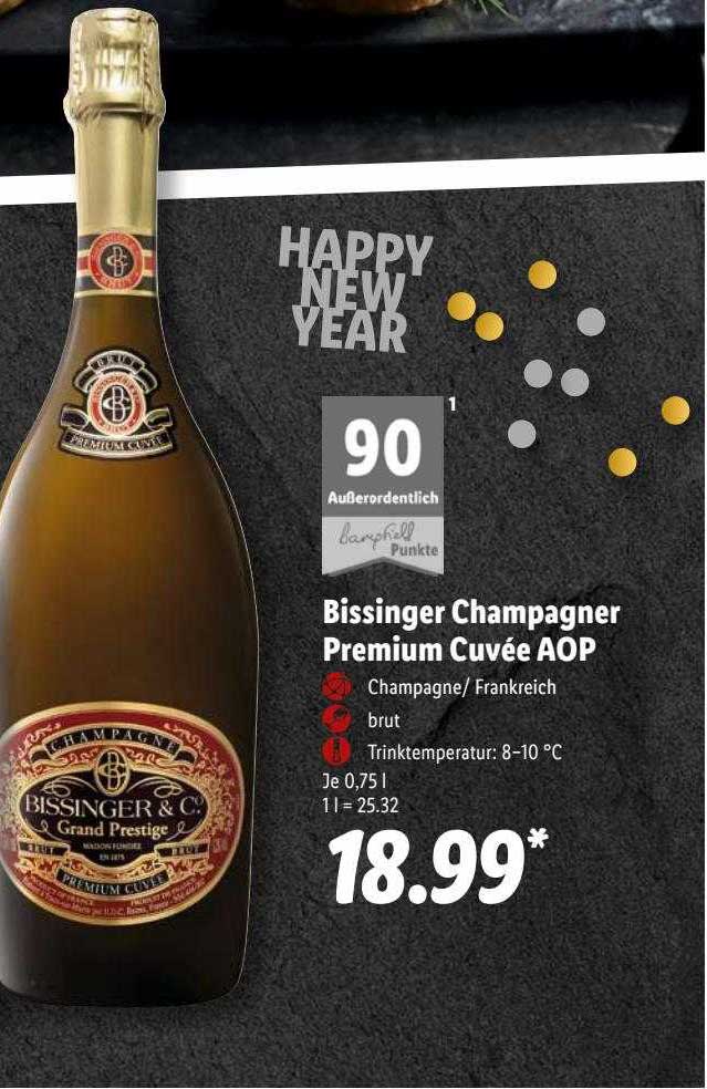 Premium Cuvée Aop Angebot bei Champagner Lidl Bissinger