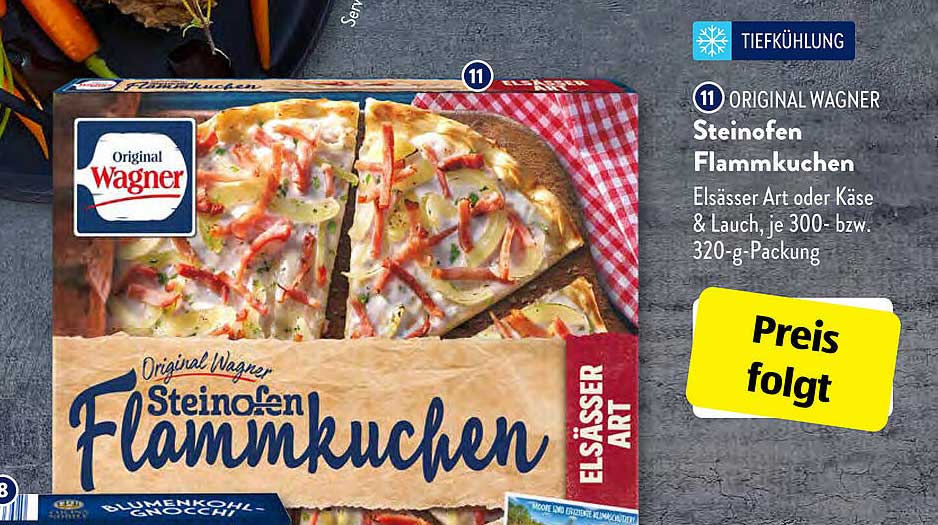 Original Wagner Steinofen Flammkuchen Angebot bei ALDI sud