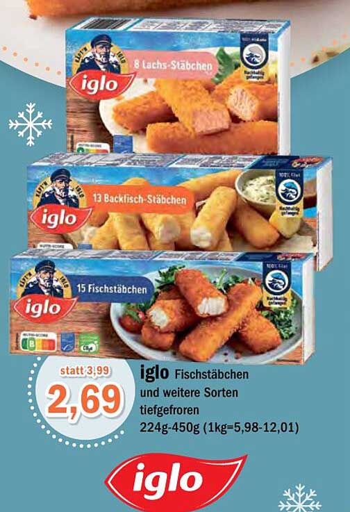 Iglo Frischstäbchen Angebot bei Aktiv Irma - 1Prospekte.de