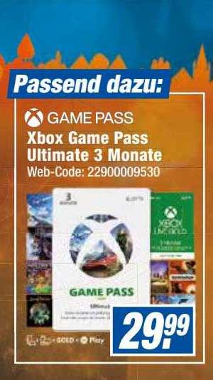 Xbox Game Pass Ultimate 3 Monate Angebot Bei Expert Octomedia 