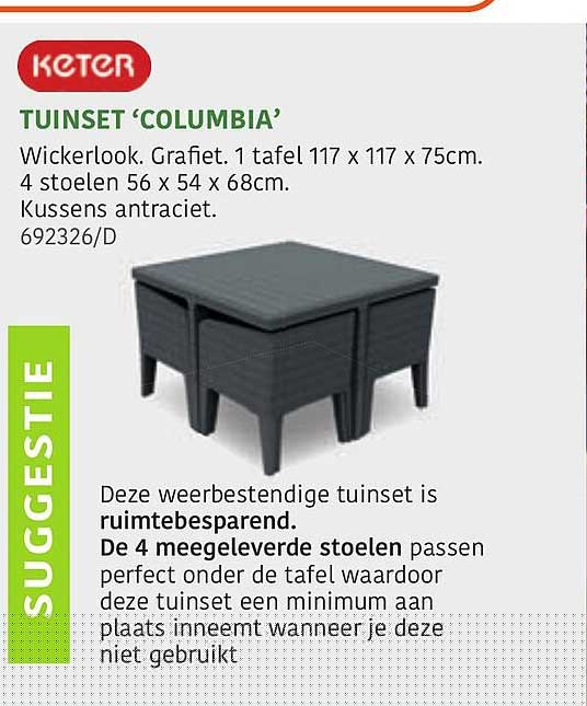 HandyHome Keter Tuinset 'columbia'