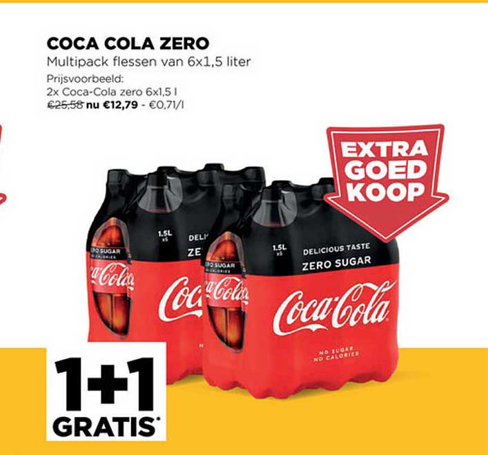 Jumbo Coca Cola Zero 1+1 Gratis
