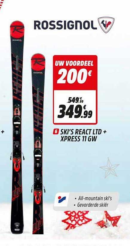 Kardinaal Autonoom Dodelijk Ski's React Ltd Xpress 11 Gw Aanbieding bij Intersport