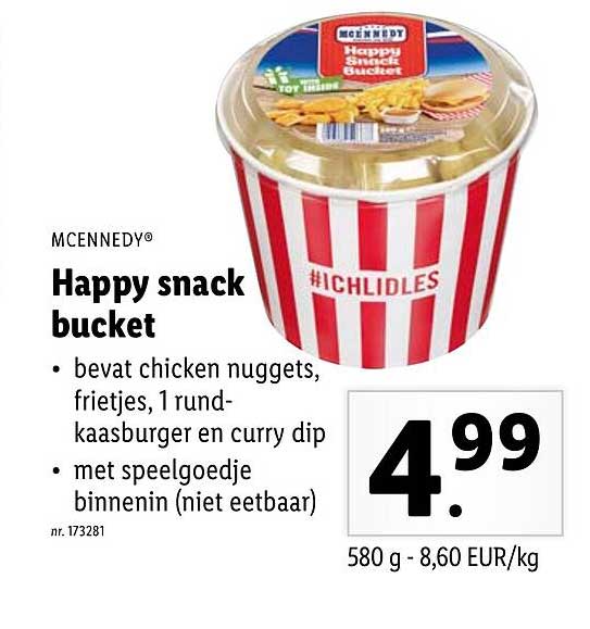 Lidl Mcennedy Happy Snack Bucket