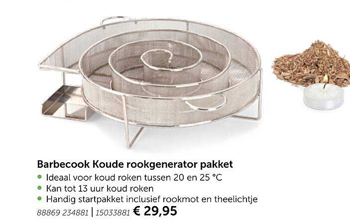AVEVE Barbecook Koude Rookgenerator Pakket