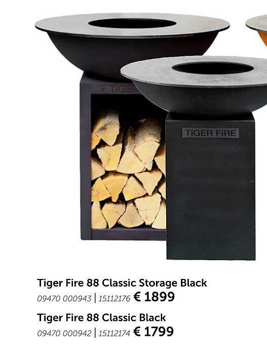 AVEVE Tiger Fire 88 Classic Storage Black