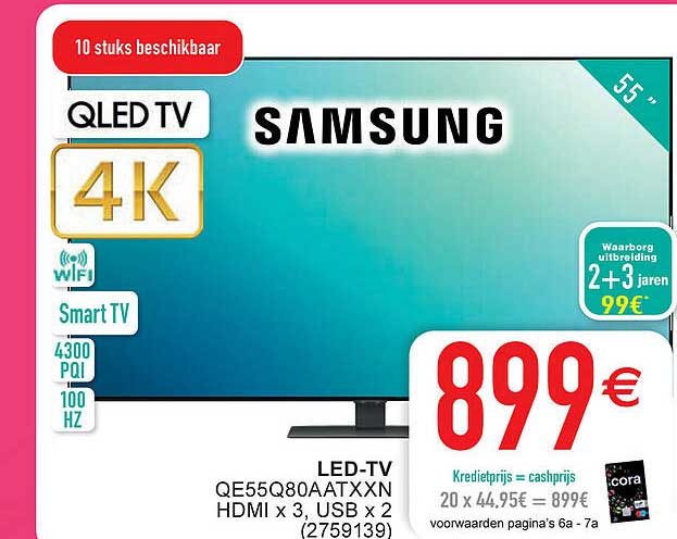 Cora Samsung Led-tv Qe55q80aatxxn