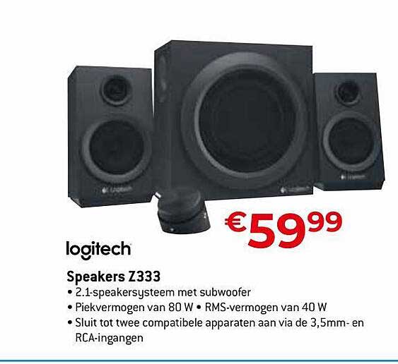 Exellent Logitech Speakers Z333