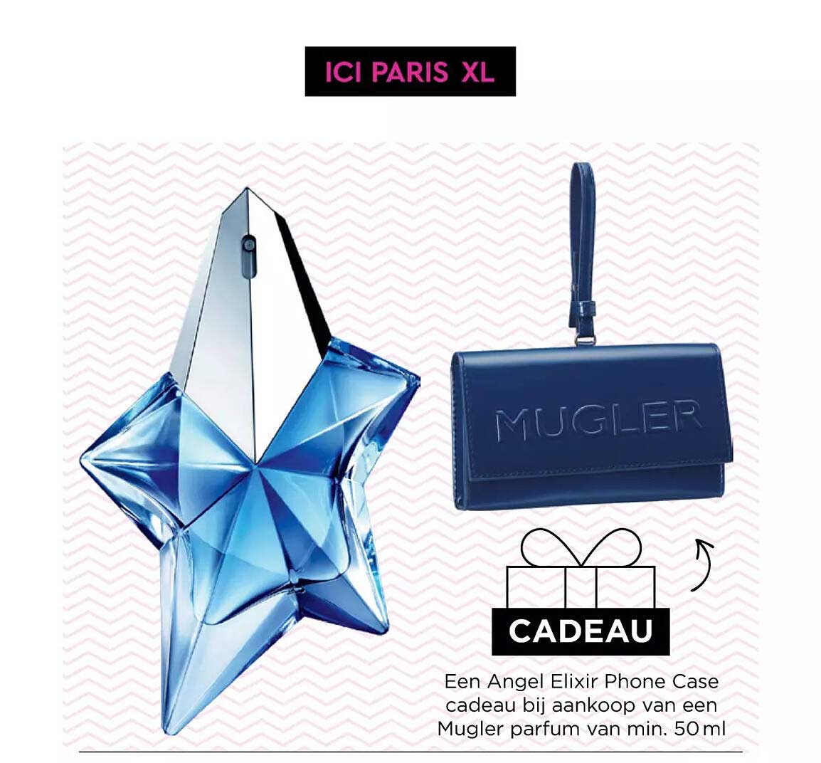 ICI PARIS XL Angel Elixir Phone Case Cadeau Bij Aankoop Van Een Mugler Parfum Van Min. 50ml