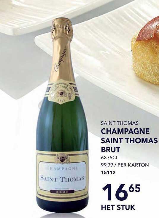 Bidfood Champagne Saint Thomas Brut