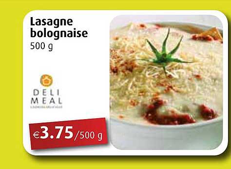 Aronde Lasagne Bolognaise
