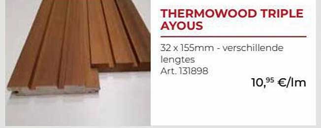 Woodtex Thermowood Triple Ayous