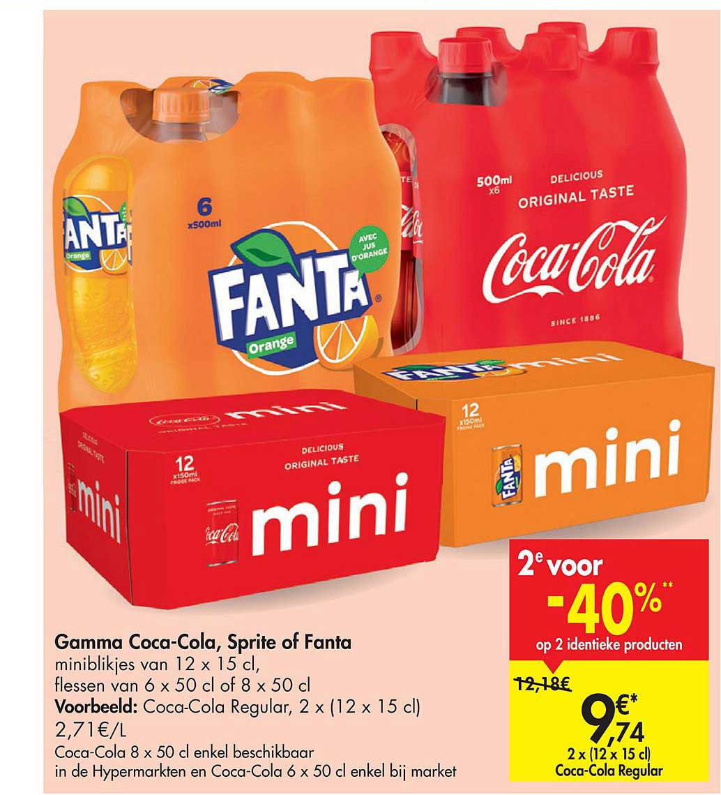 Carrefour Market Gamma Coca-cola, Sprite Of Fanta