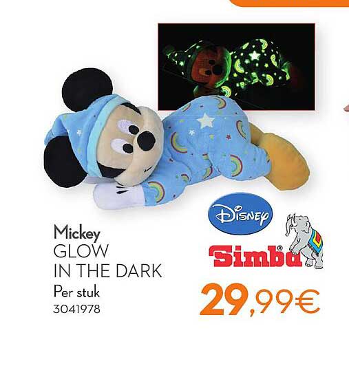 Cora Disney Simba Mickey Glow In The Dark