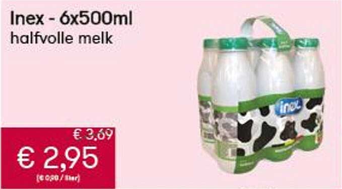 Peltri Inex 6x500ml Halfvolle Melk