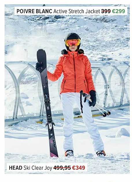 AS Adventure Poivre Blanc Active Stretch Jacket Head Ski Clear Joy