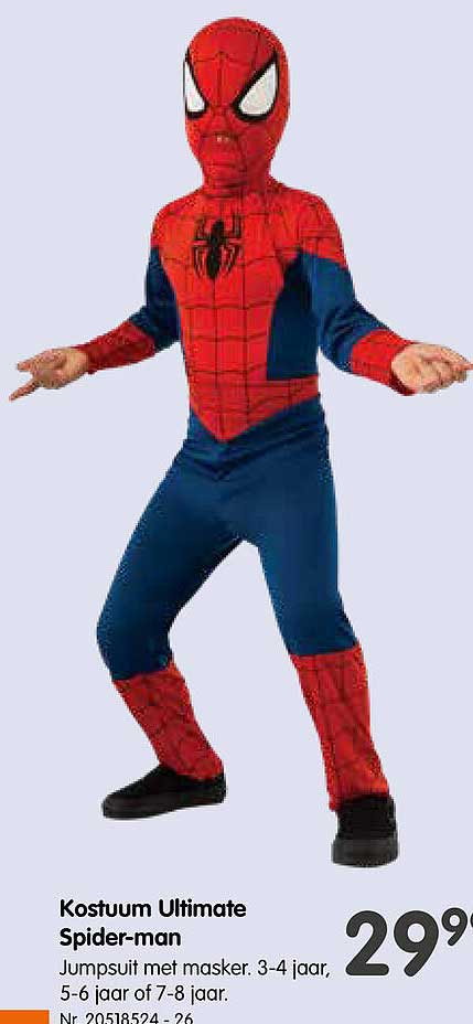 krater Gevangenisstraf Observatie Kostuum Ultimate Spider-man Aanbieding bij Fun