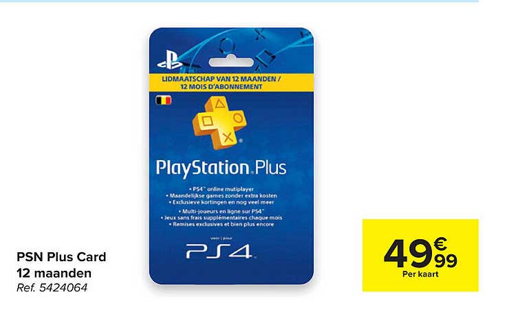Playstation Plus 12 Maanden Aanbieding 2021 Psn Plus Card 12 Maanden Aanbieding Bij Carrefour