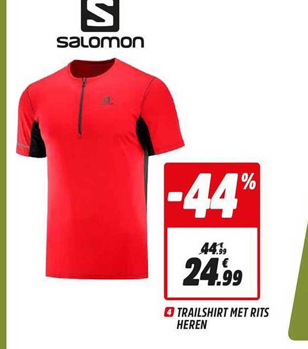 Intersport Salomon Trailshirt Met Rits Heren