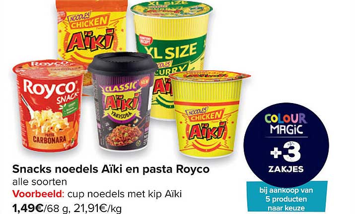Carrefour Market Snacks Noedels Aïki En Pasta Royco