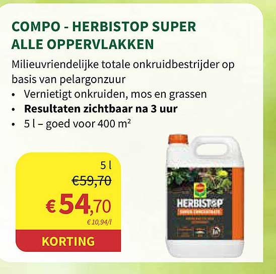 Horta Compo Herbistop Super Alle Oppervlakken