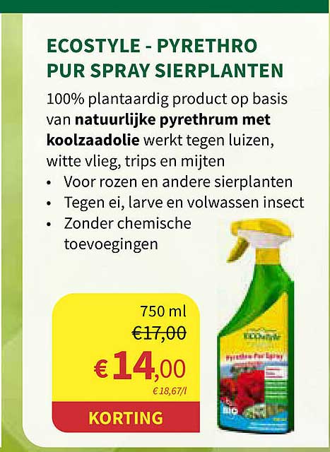 Horta Ecostyle Pyrethro Pur Spray Sierplanten