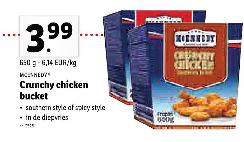 Mcennedy Crunchy Chicken Bucket Aanbieding bij Lidl | USA, ab 01.02.