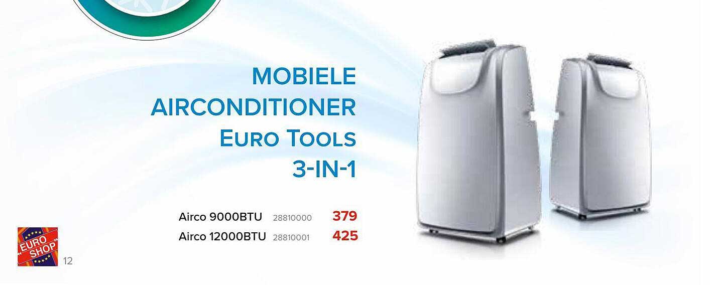 Euroshop Mobiele Airconditioner Euro Tools 3in1