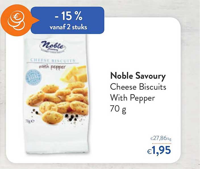 OKay Supermarkt Noble Savoury Cheese Biscuits With Pepper