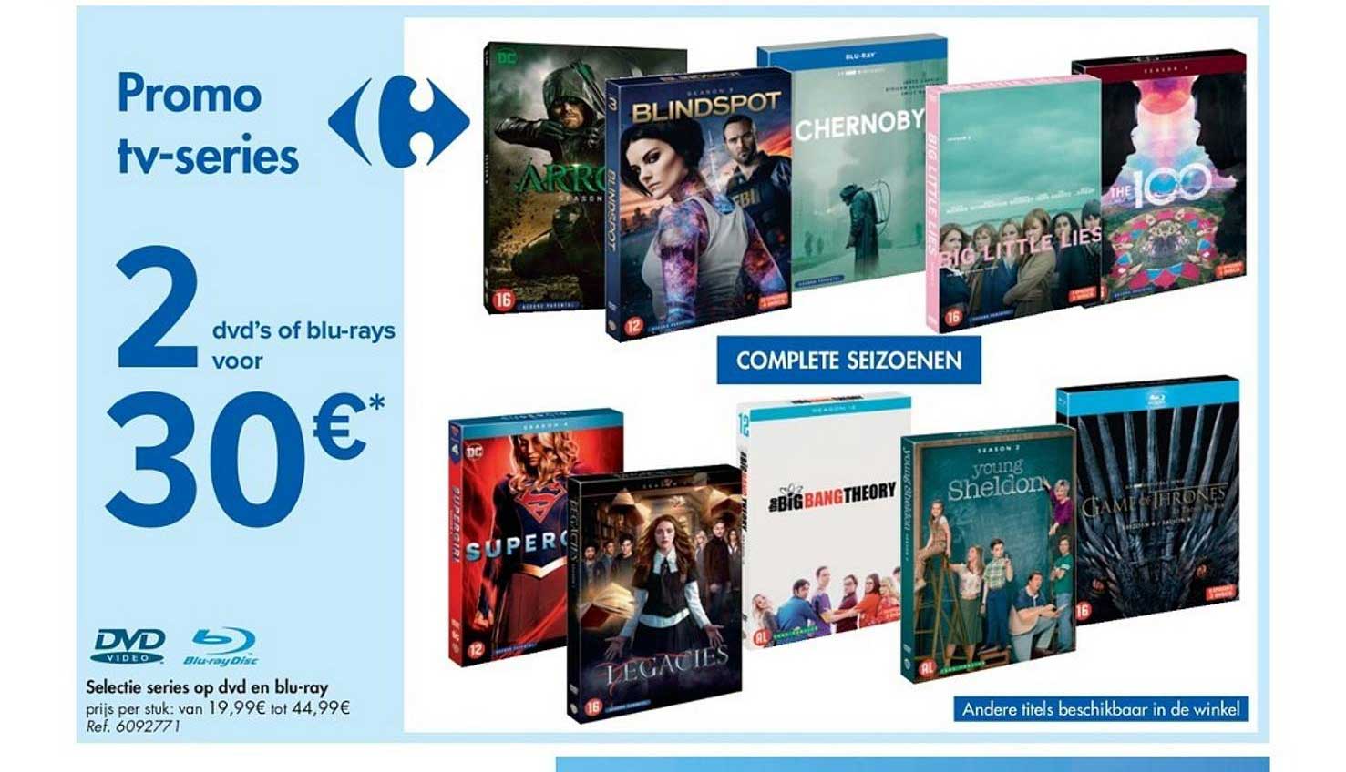 Selectie Dvd En Blu-ray Aanbieding bij Carrefour