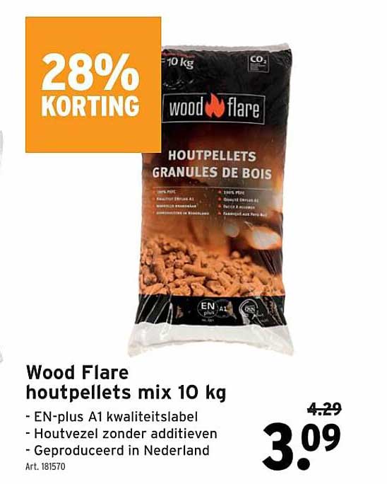 GAMMA Wood Flare Houtpellets Mix 10 Kg