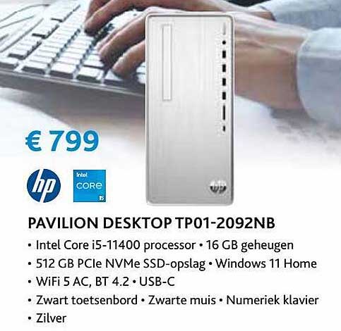 Exellent Hp Intel Core I5 Pavilion Desktop Tp01-2092nb