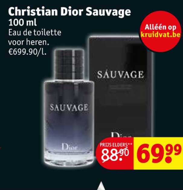 Kruidvat Christian Dior Sauvage 100 Ml Eau De Toilette