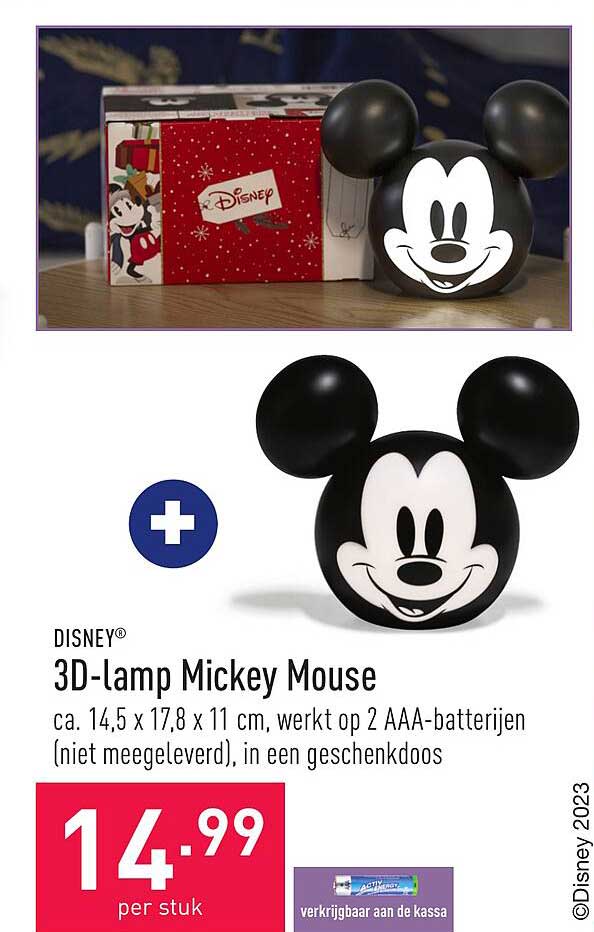 ALDI Disney 3d-lamp Mickey Mouse