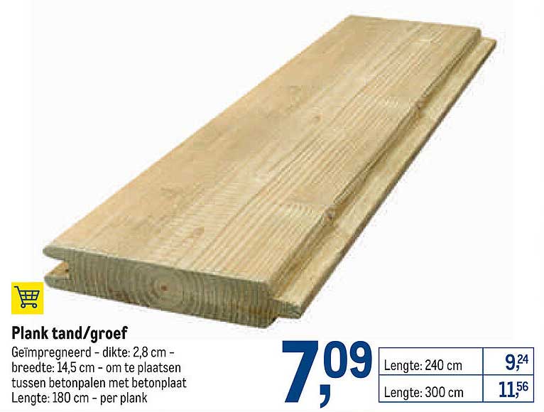Makro Plank Tand-groef