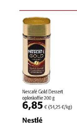 Colruyt Nestle Nescafe Gold Dessert Oploskoffie