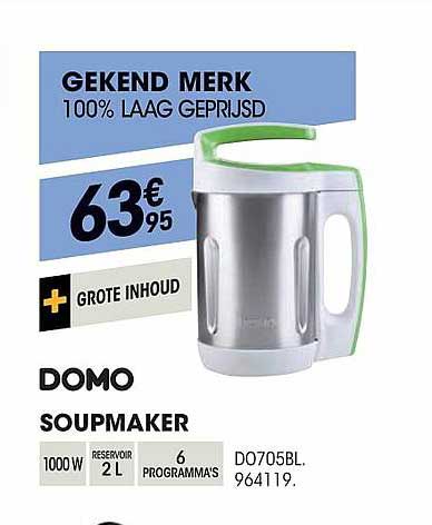 speling Fondsen Dekking Domo Soupmaker Aanbieding bij Electro Depot