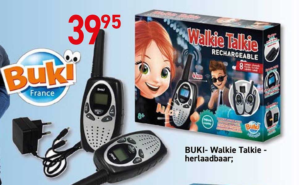 Talkie Walkie Rechargeable Buki France TW02 - Talkie Walkie for kids