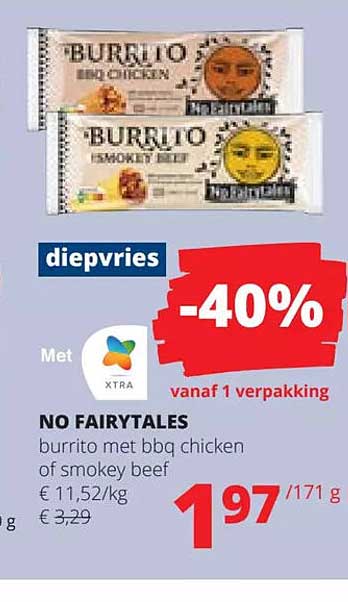 Spar Colruyt No Fairytales Burrito Met Bbq Chicken Of Smokey Beef