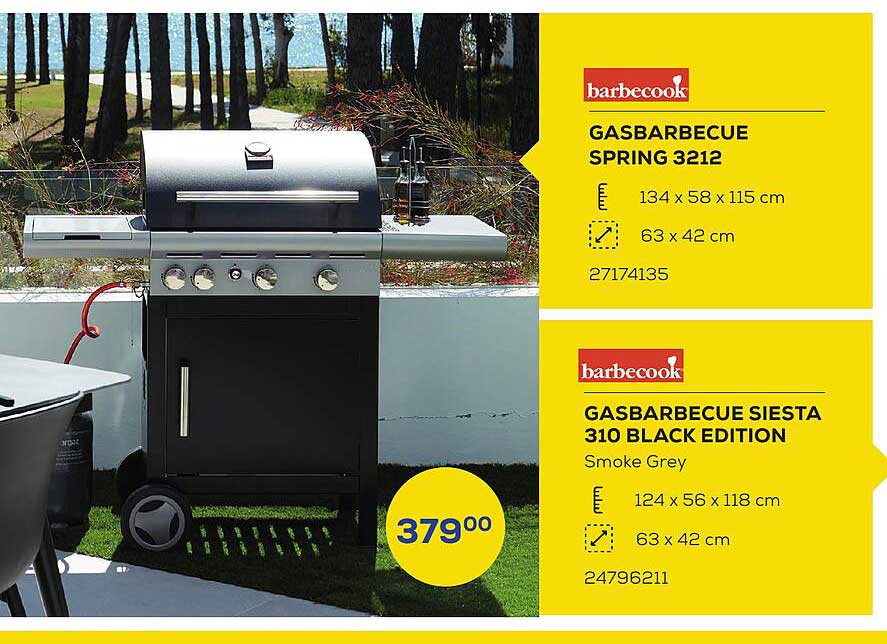 Supra Bazar Gasbarbecue Spring 3212, Gasbarbecue Siesta 310 Black Edition