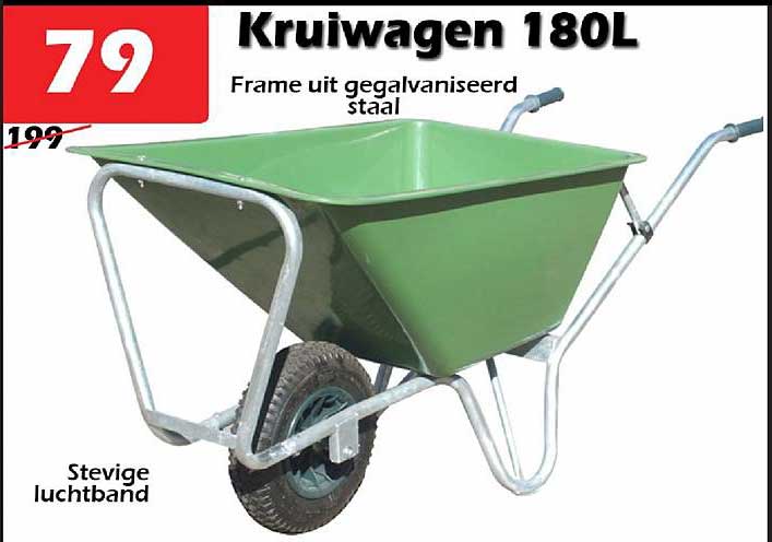 ITEK Kruiwagen 180 L