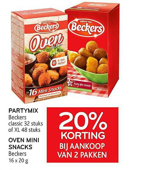 Alvo Beckers Partymix Of Oven Mini Snacks