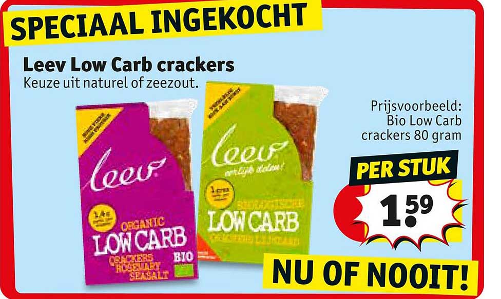 Kruidvat Leev Low Carb Crackers